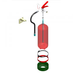 Extintor para baterias de litio