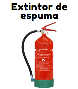 extintor de espuma