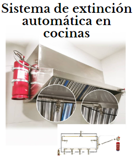 sistema de extincion automatica en cocinas