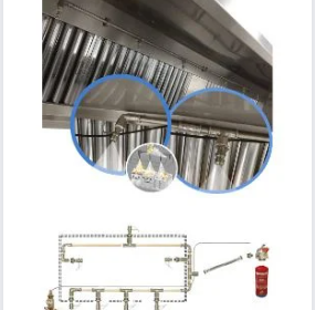 sistema automático de extinción de incendios para campanas de cocina