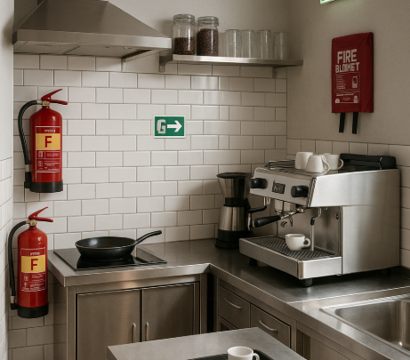 Sistemas contra incendios esenciales para cafeterías y bares pequeños(Comprar)