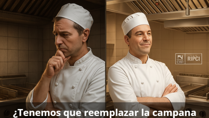 ¿Debo reemplazar la campana extractora de mi bar por una con sistema de extinción automática?