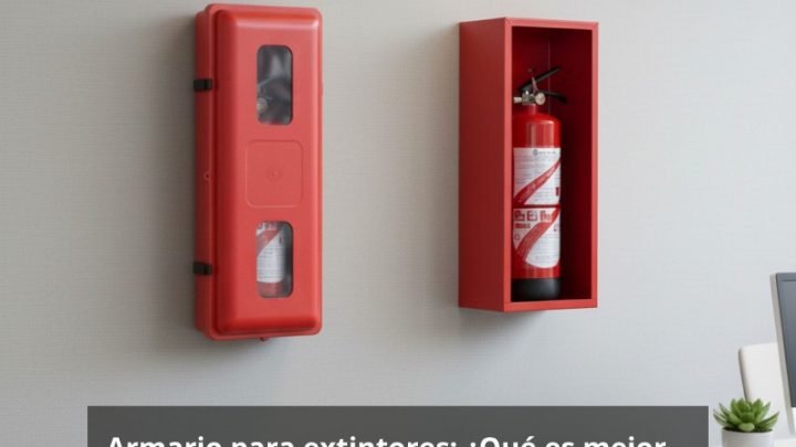 Armario para extintores, Qué es mejor, armario de poliéster o metálico