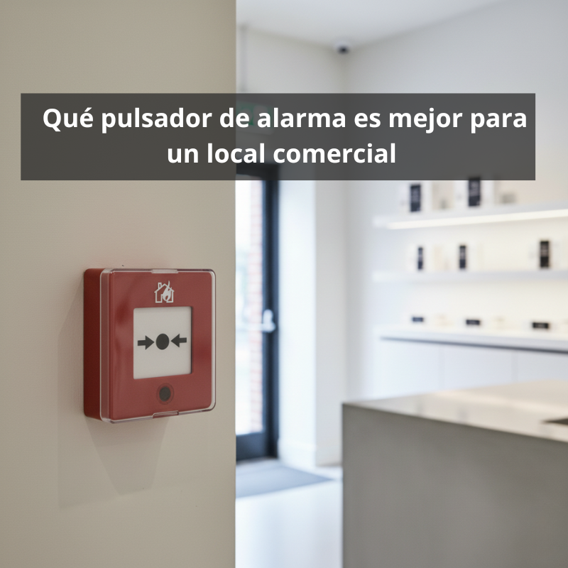 ¿Qué pulsador de alarma es mejor para un local comercial?