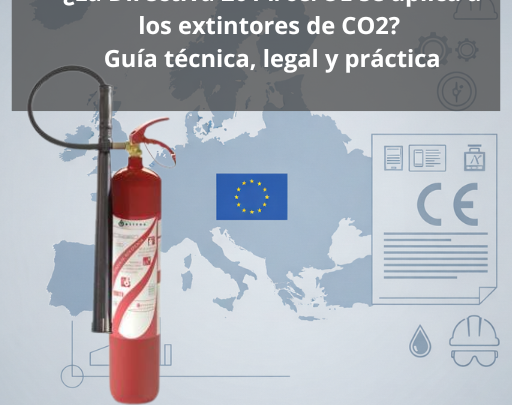 Directiva 2014/68/UE se aplica a los extintores de CO2