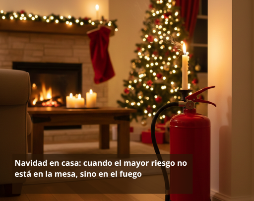 Navidad en casa: cuando el mayor riesgo no está en la mesa, sino en el fuego