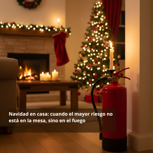 Navidad en casa: cuando el mayor riesgo no está en la mesa, sino en el fuego